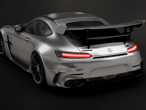 Mercedes-Benz GT R - Silver Variant 3D Model