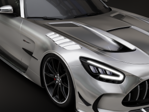 Mercedes-Benz GT R - Silver Variant 3D 模型
