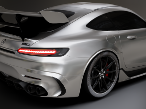 Mercedes-Benz GT R - Silver Variant 3D 模型