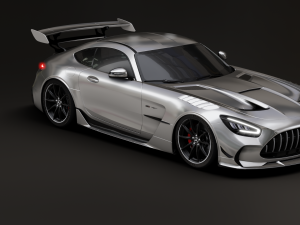 Mercedes-Benz GT R - Silver Variant 3D 模型