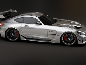 Mercedes-Benz GT R - Silver Variant 3D 模型