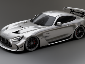 Mercedes-Benz GT R - Silver Variant 3D 模型
