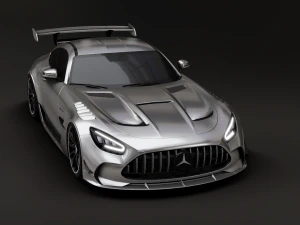 Mercedes-Benz GT R - Silver Variant 3D Model