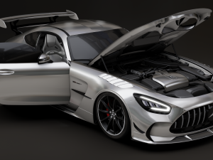 Mercedes-Benz GT R - Silver Variant 3D 模型
