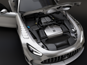 Mercedes-Benz GT R - Silver Variant 3D 模型