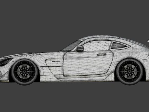 Mercedes-Benz GT R - Silver Variant 3D Model