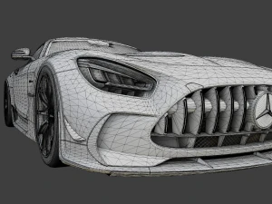 Mercedes-Benz GT R - Silver Variant 3D Model
