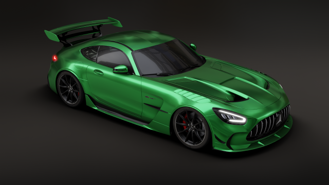 Mercedes-Benz GT R - Silver Variant Model 3D .c4d .max .obj .3ds .fbx .stl .blend 