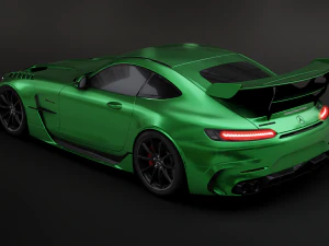 Mercedes-Benz GT R - Silver Variant 3D Model