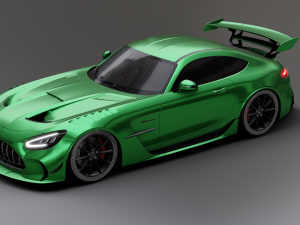Mercedes-Benz GT R - Silver Variant Model 3D