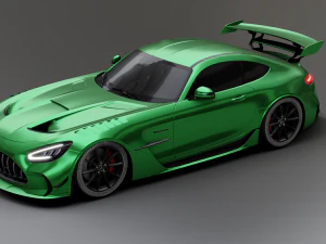 Mercedes-Benz GT R - Silver Variant 3D Model
