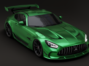 Mercedes-Benz GT R - Silver Variant Model 3D