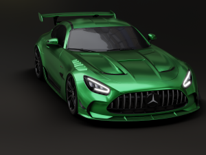 Mercedes-Benz GT R - Silver Variant Model 3D
