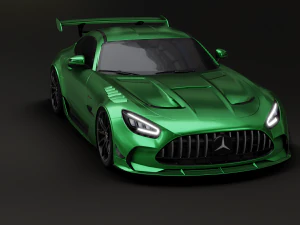 Mercedes-Benz GT R - Silver Variant 3D Model