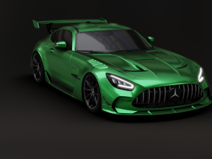 Mercedes-Benz GT R - Silver Variant Model 3D