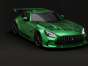 Mercedes-Benz GT R - Silver Variant 3D Model