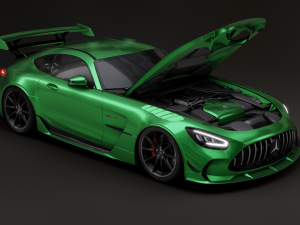Mercedes-Benz GT R - Silver Variant Model 3D