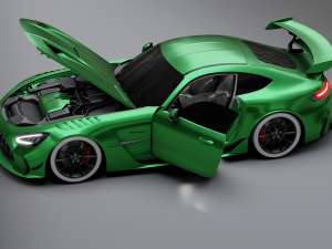Mercedes-Benz GT R - Silver Variant Model 3D