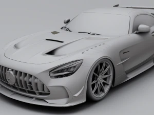Mercedes-Benz GT R - Silver Variant 3D Model