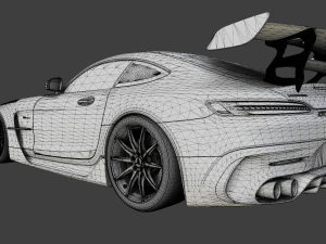 Mercedes-Benz GT R - Silver Variant 3D Model