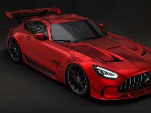 Mercedes-Benz GT R - Red Variant 3D Model