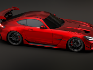 Mercedes-Benz GT R - Red Variant Modèle 3D