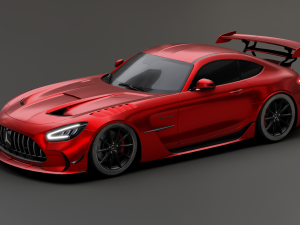 Mercedes-Benz GT R - Red Variant Modèle 3D