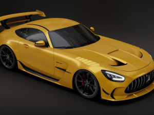Mercedes-Benz GT R - Yellow Variant 3D Model