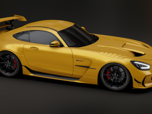 Mercedes-Benz GT R - Yellow Variant 3D मॉडल