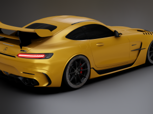 Mercedes-Benz GT R - Yellow Variant 3D मॉडल