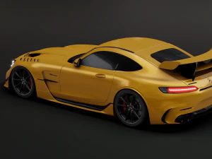 Mercedes-Benz GT R - Yellow Variant 3D Model