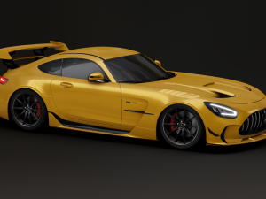 Mercedes-Benz GT R - Yellow Variant 3D मॉडल