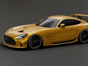Mercedes-Benz GT R - Yellow Variant 3D Model