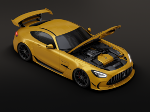 Mercedes-Benz GT R - Yellow Variant 3D मॉडल