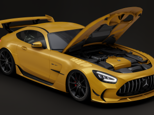 Mercedes-Benz GT R - Yellow Variant 3D मॉडल
