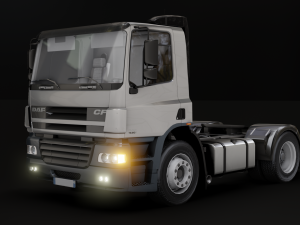 DAF CF 75 4x2 26 TONNE Truck - Animated 3D Model