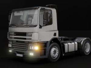 Вантажівка DAF CF 75 4x2 26 TONNE - анімація 3D Модель