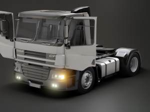 DAF CF 75 4x2 26 TONNE Truck - Animated 3D Model