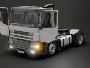 DAF CF 75 4x2 26 TONNE Truck - Animated 3D Model