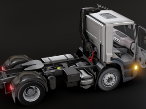 DAF CF 75 4x2 26 TONNE Truck - Animated 3D Model