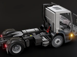 DAF CF 75 4x2 26 TONNE Truck - Animated 3D Model