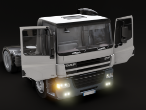 DAF CF 75 4x2 26 TONNE Truck - Animated 3D Model