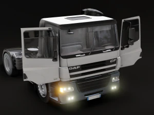 DAF CF 75 4x2 26 TONNE Truck - Animated 3D Model