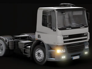 DAF CF 75 4x2 26 TONNE Truck - Animated 3D Model