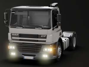 DAF CF 75 4x2 26 TONNE Truck - Animated 3D Model