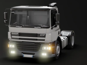 DAF CF 75 4x2 26 TONNE Truck - Animated 3D Model