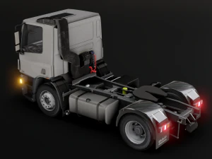 DAF CF 75 4x2 26 TONNE Truck - Animated 3D Model