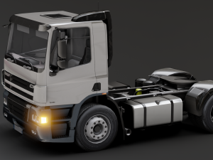 DAF CF 75 4x2 26 TONNE Truck - Animated 3D Model