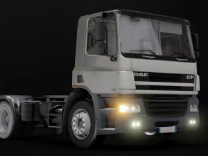 DAF CF 75 4x2 26 TONNE Truck - Animated 3D Model