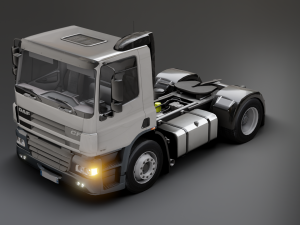 DAF CF 75 4x2 26 TONNE Truck - Animated 3D Model